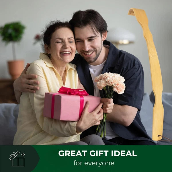 Renook Back Scratcher for Men, Women & Kids - 17'' Bamboo Scratchers with Long H