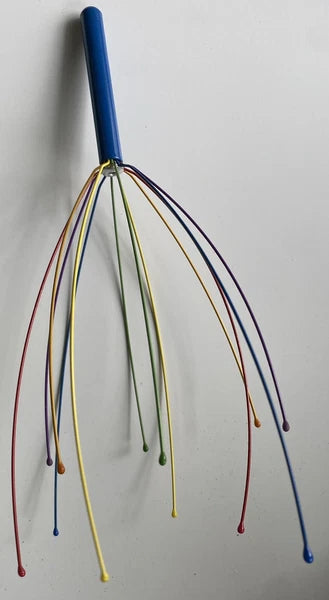 12 Fingers Head Massager Scalp Rainbow Scratcher Head Scratcher Relaxing