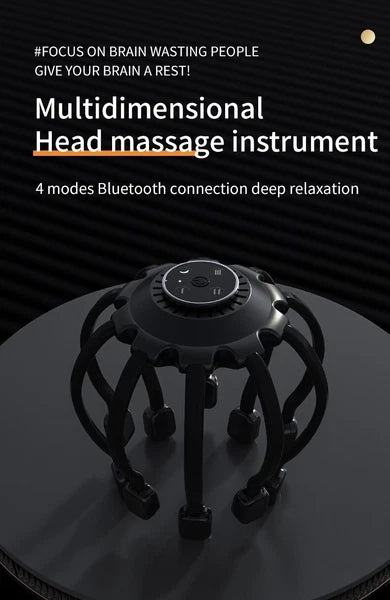Electric Head Massager Head Scratcher Bluetooth Music Vibration Scalp Massage