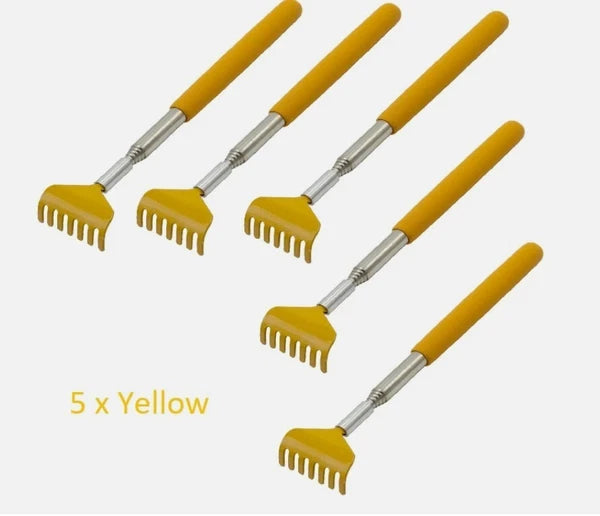 5 x BEAR CLAW / RAKE BACK SCRATCHER Metal Extending Massager Telescopic Portable