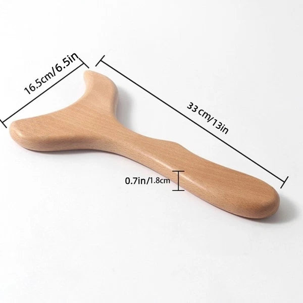Professional Gua Sha Board Wood Meridian Massager Body Scraper  For Full Body