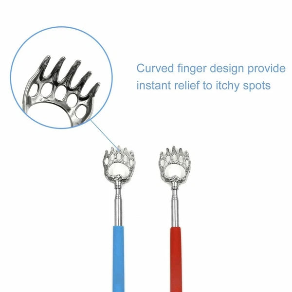 BEAR CLAW BACK SCRATCHER Metal Extending Extendable Massager Portable Telescopic