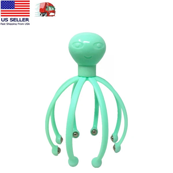 Head Massager/Scratcher, Massaging Scalp Help Relax, Calm Stress, w/ Steel Ball