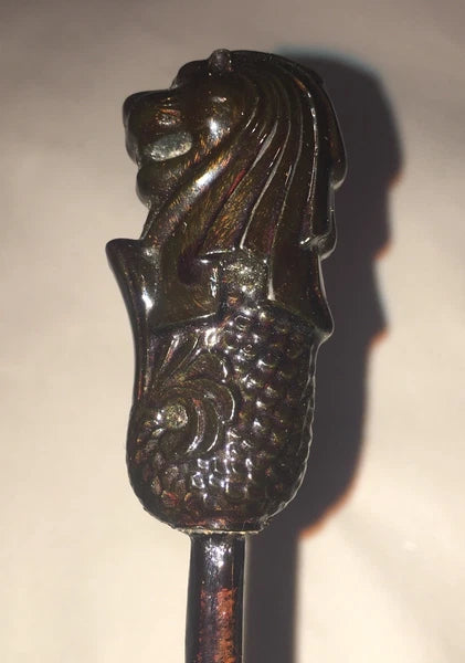 Lions Head Wooden Back Scratcher Decorative