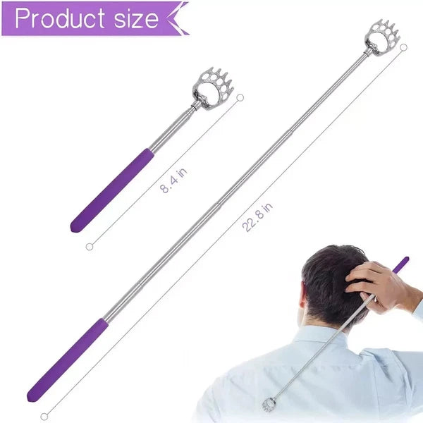 6 pack - NuvoMed Bear Claw Telescopic Metal Extendable Back Scratcher Massager